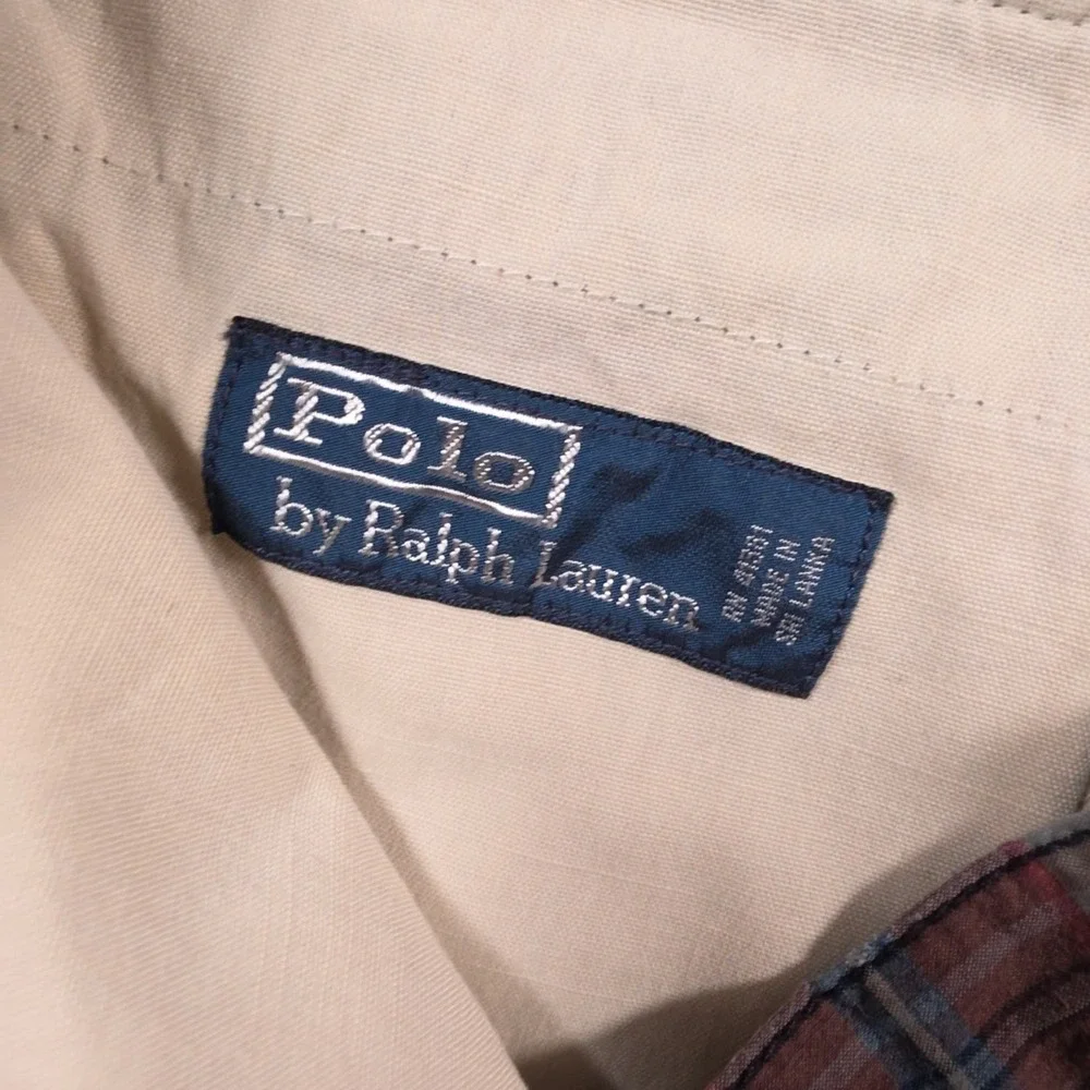 Polo Ralph Lauren Shorts Mens 34 Multicolor Plaid Chino Preppy Flat Front